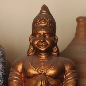 Terracotta Lord Hanuman (Red Gold)